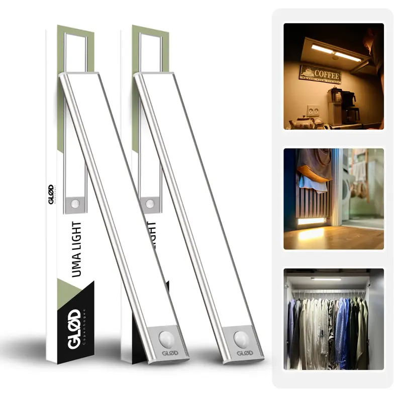 GLØD Uma Light | Under Cabinet Motion Sensor Light | Massive 3200mAH Battery | Dimmable | Warm & Cool Tones - Perfect for Kitchen, Closet, Bedroom, Stairs & Bathroom - Trending Highest Engagement TikTok Shop Products Product September 2026