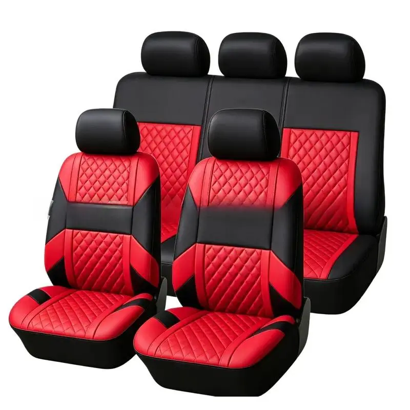 Car Seat Covers Full Set, Universal Fit for Most 5-Seater Cars and SUVs, Front and Rear Seat Protectors, All-Season Interior Accessories, Easy to Install with Split Seat Compatibility