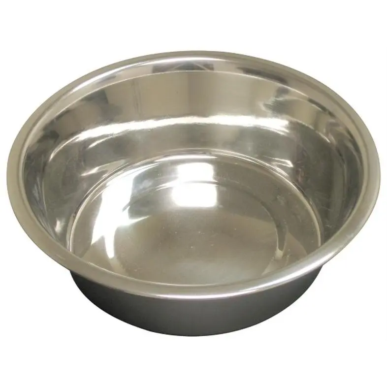 212 MAIN Stainless Steel Food Bowl for Dogs & Cats - 3 qt Large Size, Embossed Rim Pet Feeding Supply