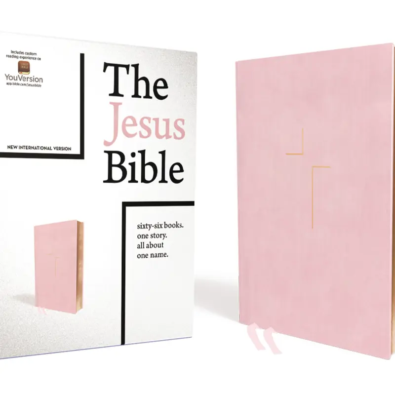 The Jesus Bible, NIV Edition, Leathersoft over Board, Pink, Comfort Print by Passion Publishing||Louie Giglio||Zondervan [Hardback Book] - Trending Highest Engagement TikTok Shop Products Product August 2026