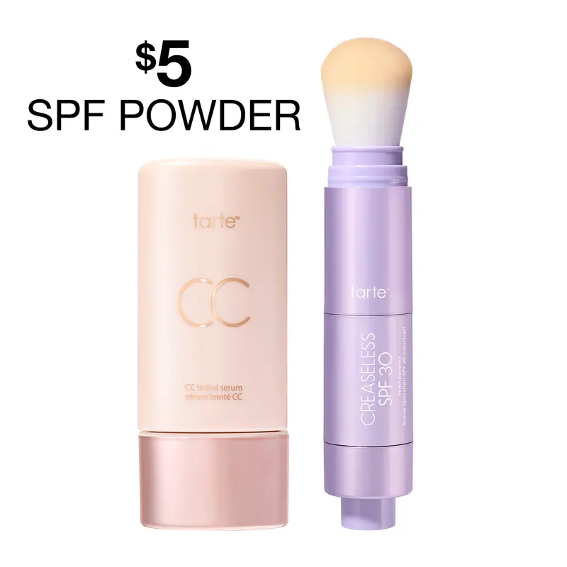 tarte summer skin essentials - CC color-correcting tinted serum + creaseless setting powder - Trending Most Viral TikTok Shop Products Product August 2026